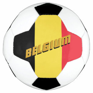 Ballon De Foot Football patriotique belge et drapeau belge