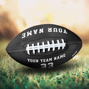 Ballon De Foot Football personnalisé avec nom, numéro et nom d'éq