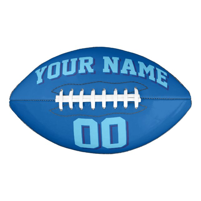 Ballon De Foot Football personnalisé BLEU (Devant)