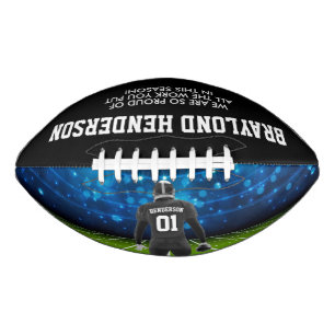 Ballon De Foot Football personnalisé joueur maillot noir