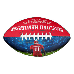 Ballon De Foot Football personnalisé pour joueur rouge