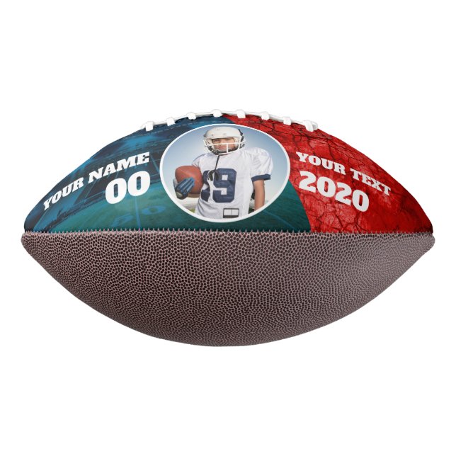 Ballon De Foot Football Personnalisé Tremblement De Terre Rouge (Tourné à 270°)