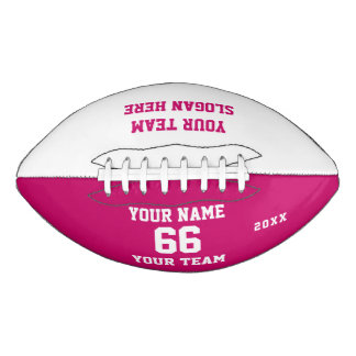 Ballon De Foot Football rose personnalisé avec nom, numéro, équip