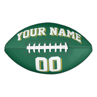 Ballon De Foot Football sur mesure vert BLANC ET OR