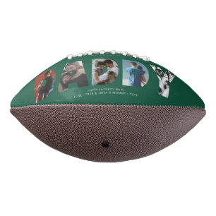 Ballon De Foot Forêt photo moderne DADDY Green Happy Fête des pèr