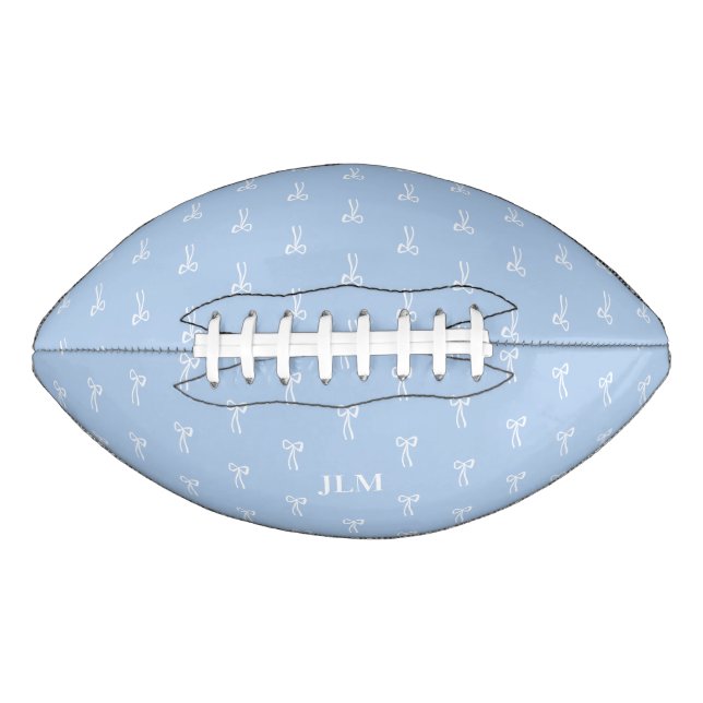 Ballon De Foot Français Quelque chose de bleu classique Coquette  (Devant)
