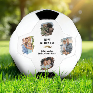 Ballon De Foot Funny Mustache Happy Fête des pères 4 Photo