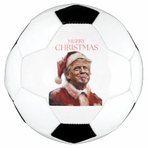 Ballon De Foot Funny Trump Santa Claus Carte de Noël