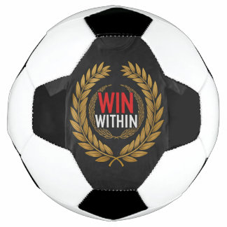 Ballon De Foot "Gagnez à l'intérieur."