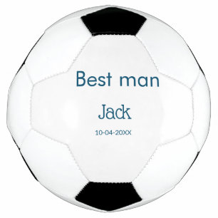 Ballon De Foot garçon d'honneur témoin ajouter nom texte enterrem