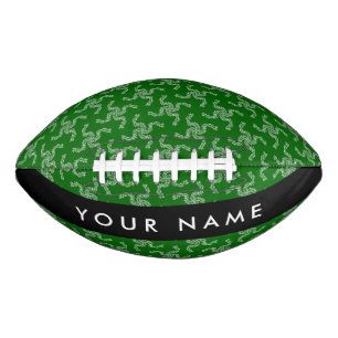 Ballon De Foot Garland de Noël, Vert, Votre nom, Personnaliser