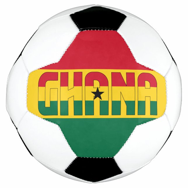 Ballon De Foot Ghana Drapeau adorable patriotique (Devant)
