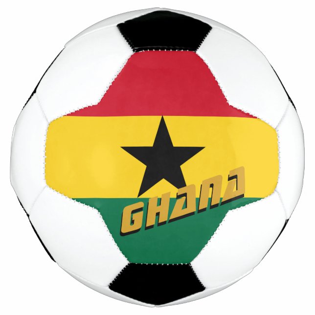 Ballon De Foot Ghana Football & Drapeau Ghanéen / Sports (Devant)