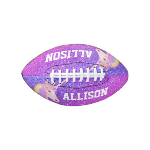Ballon De Foot Girl Purple Parties scintillant Unicorn Enfants Pe