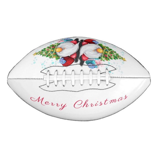 Ballon De Foot Gnomes cadeau de football de Noël avec cadeaux (Devant)
