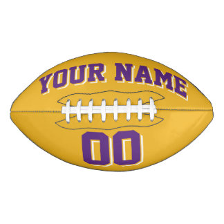 Ballon De Foot GOLD PURPLE ET BLANC Football Personnalisé