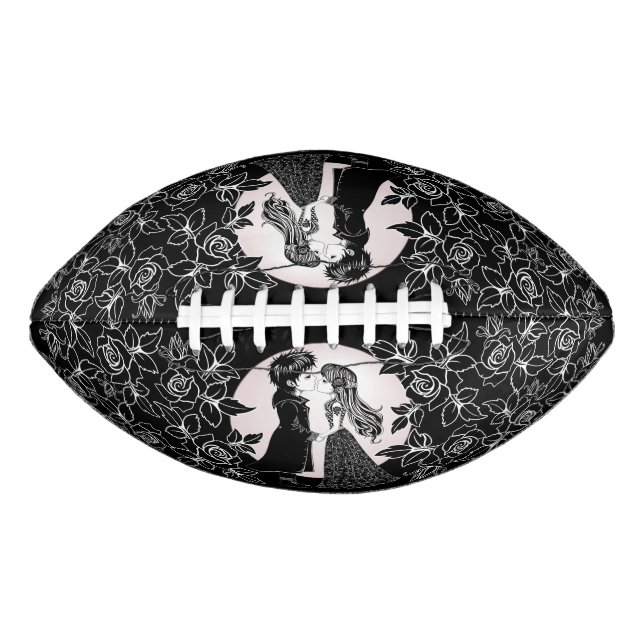 Ballon De Foot Gothique Emo Enfants Kiss Valentine's Day (Devant)