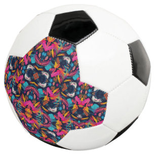 Ballon De Foot Graffiti éclaboussé de chaos vif