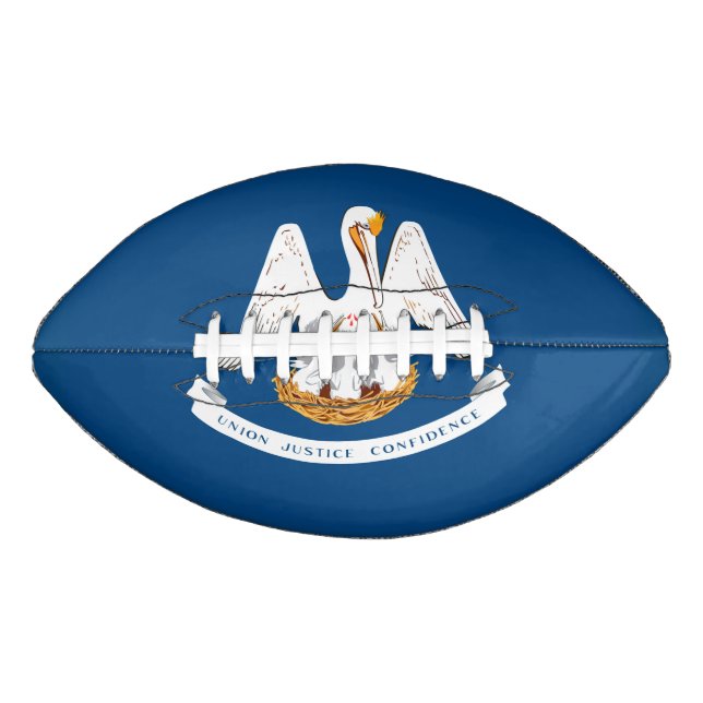 Ballon De Foot Graphique Drapeau Dynamique Louisiane sur un (Devant)