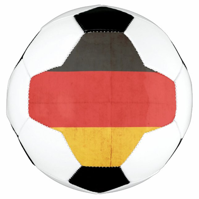 Ballon De Foot Grunge Drapeau De L'Allemagne (Devant)