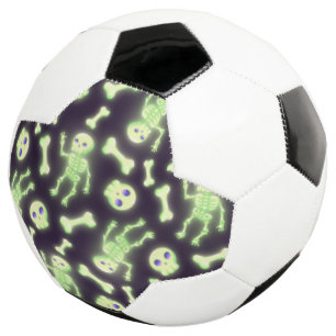 Ballon De Foot Halloween mignon Éffrayant brillant squelette os c