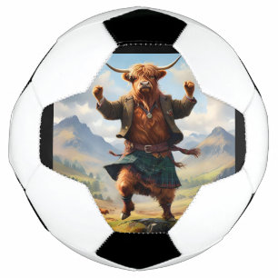 Ballon De Foot Highland Cow Dansant Le Highland Fling,