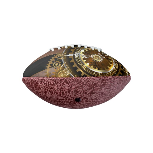 Ballon De Foot Horloge Steampunk avec des engrenages anciens (Tourné à 270°)