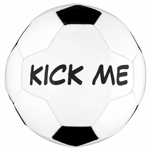 Ballon De Foot humour stupide me frapper (Devant)