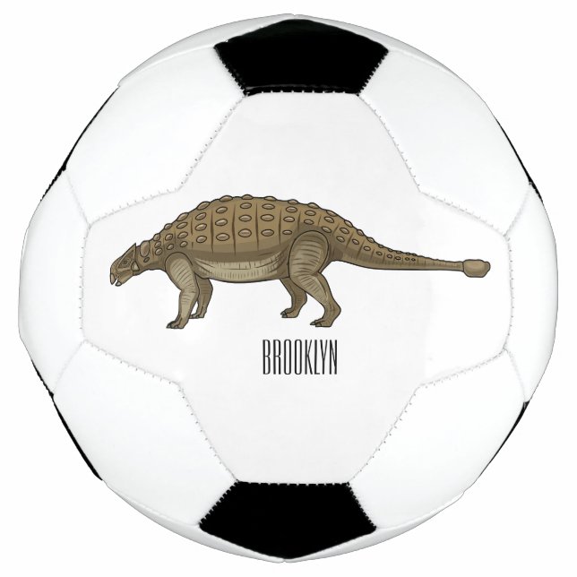 Ballon De Foot Illustration d'Ankylosaurus (Devant)