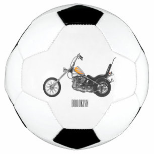 Ballon De Foot Illustration de Chopper Motorcycle 1950