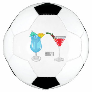 Ballon De Foot Illustration de cocktail
