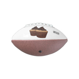 Ballon De Foot Illustration de Cupcake