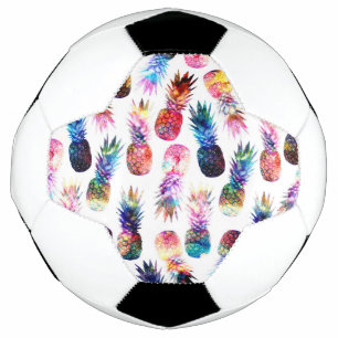 Ballon De Foot Illustration de l'aquarelle et des ananas nébuleux