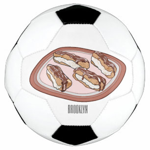 Ballon De Foot Illustration de l'éclair de chocolat