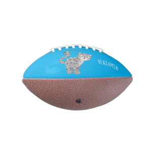 Ballon De Foot Illustration de mignon léopard des neiges
