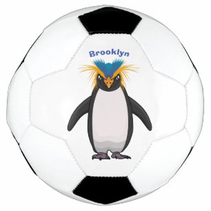Ballon De Foot Illustration de mignon macaroni pingouin