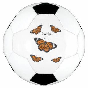 Ballon De Foot Illustration de papillon monarque