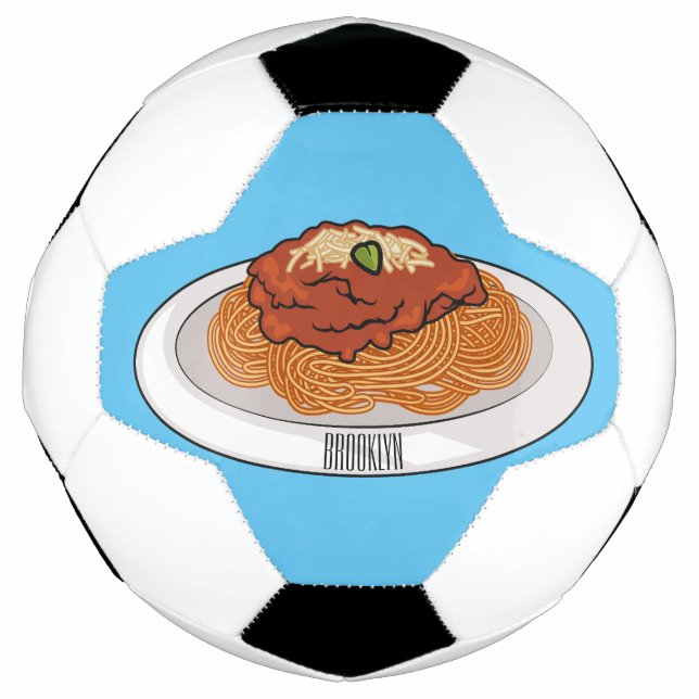 Ballon De Foot Illustration de Spaghetti (Devant)