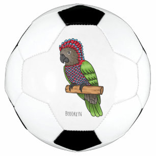 Ballon De Foot Illustration d'oiseau perroquet à tête de faucon