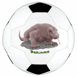 Ballon De Foot Illustration du dragon de Komodo