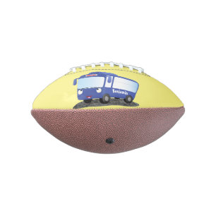 Ballon De Foot Illustration d'un bus moderne bleu mignon