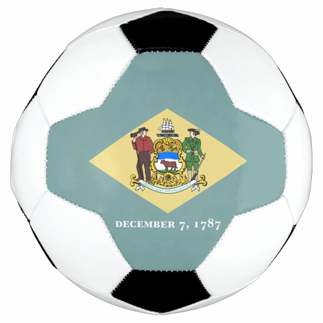 Ballon De Foot Indicateur d'état du Delaware (Devant)