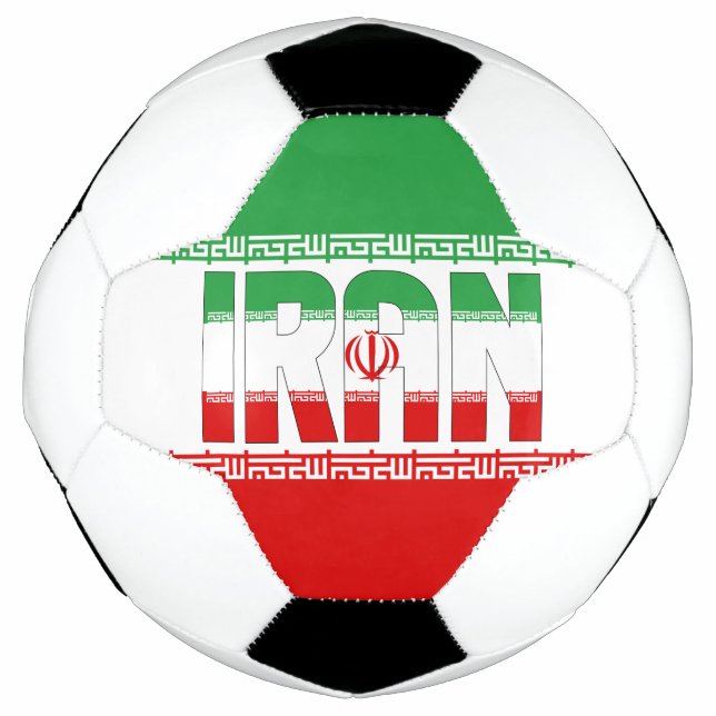 Ballon De Foot Iran Drapeau balle de football patriotique (Devant)