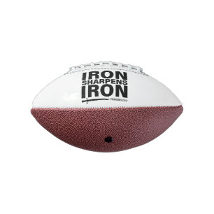 Ballon De Foot Iron Sharpens Fer - Proverbes 27:17 Mini Football