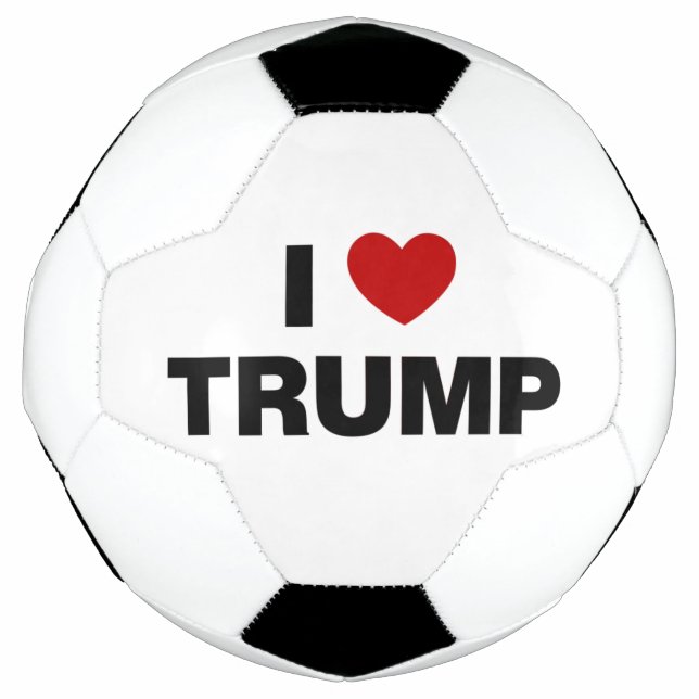 Ballon De Foot J'aime Trump (Devant)