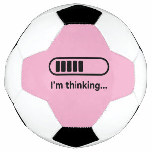 Ballon De Foot Je réfléchis... Barre de progression rose minimali