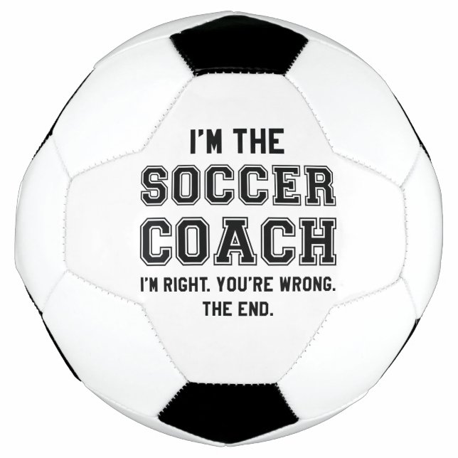 Ballon De Foot Je suis l'entraîneur de football (Devant)