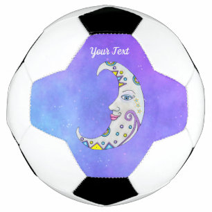 Ballon De Foot Joli Imaginaire Croissant Lune Décorations Visage
