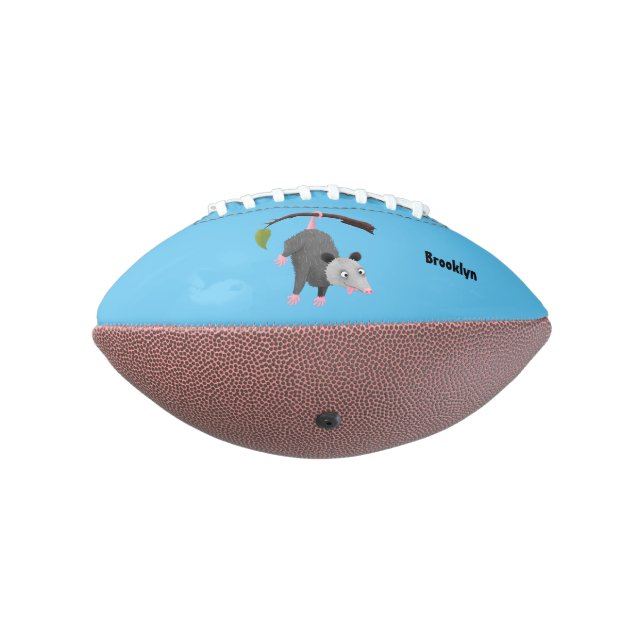 Ballon De Foot Joli opossum accroché à la branche dessin animé (Tourné à 270°)