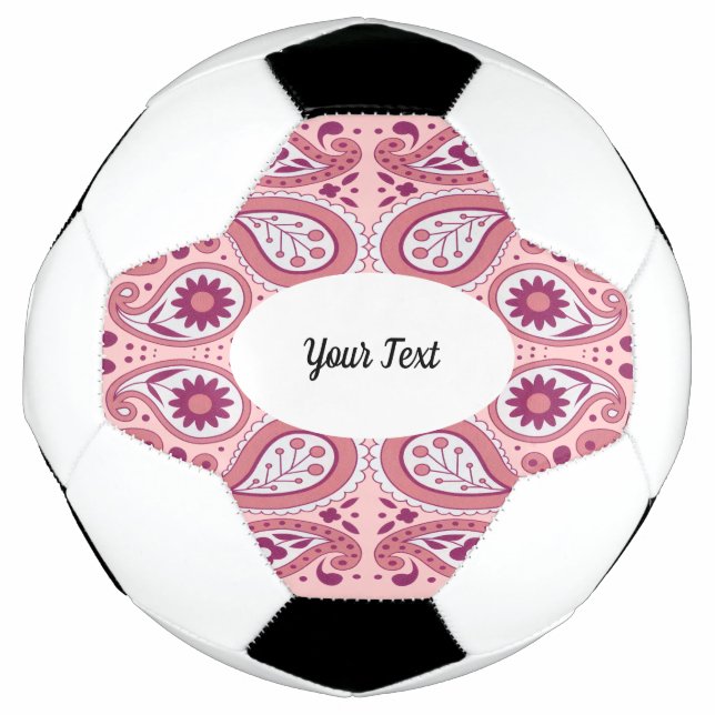 Ballon De Foot Joli Rose Abstrait Avec Fleurs Tear Drapes (Devant)